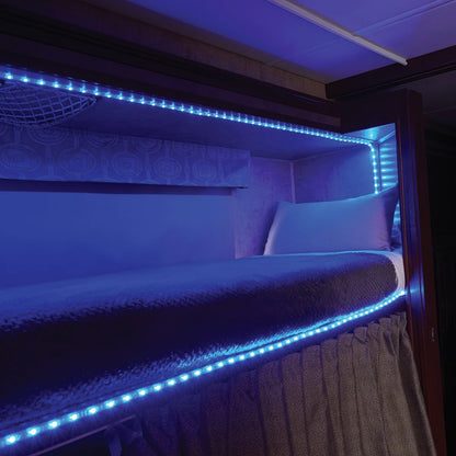120 Volts Multicolor LED Strip Lights with Remote Control for RV Vehicle