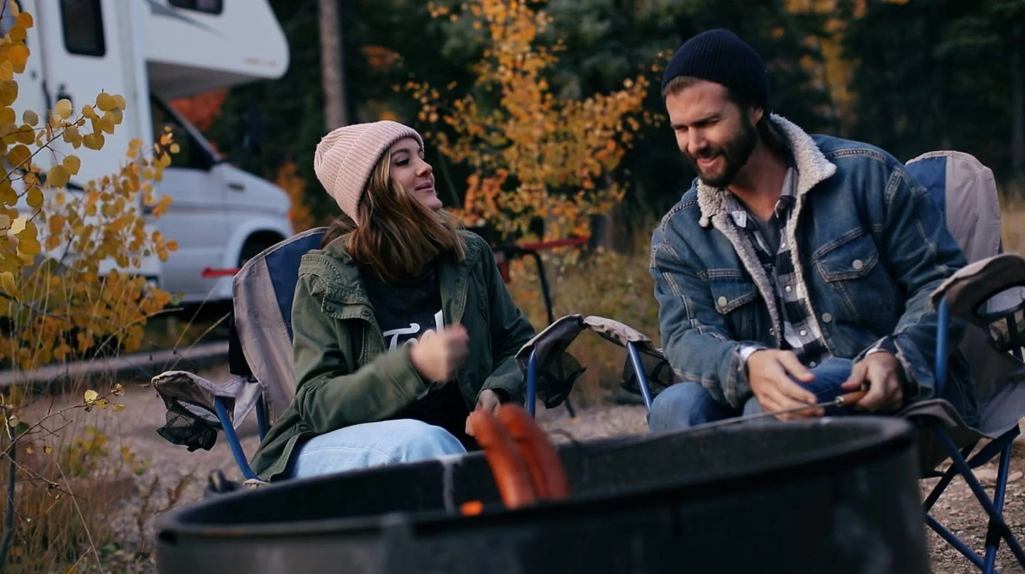 Lavatory Faucet with Smoked Acrylic Knobs for RV Bathrooms - Brushed Satin Nickel