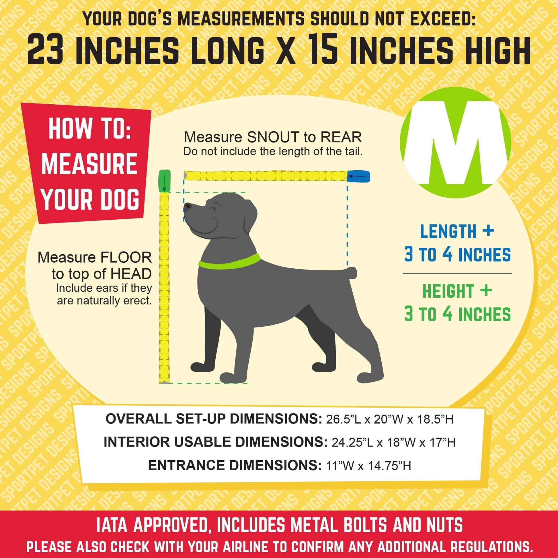 Plastic Kennel for Dogs & Cats, Wire Door, IATA Airline Approved, Travel Crate, with Wheels, Gray, Medium, 27" L X 20" W X 19" H