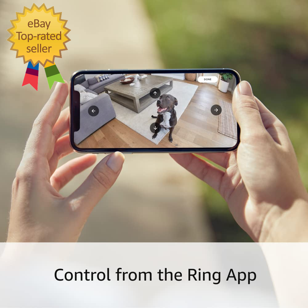 Indoor/Outdoor Pan-Tilt Mount for Outdoor Cam (Stick up Cam) Plug-In, White (Pow