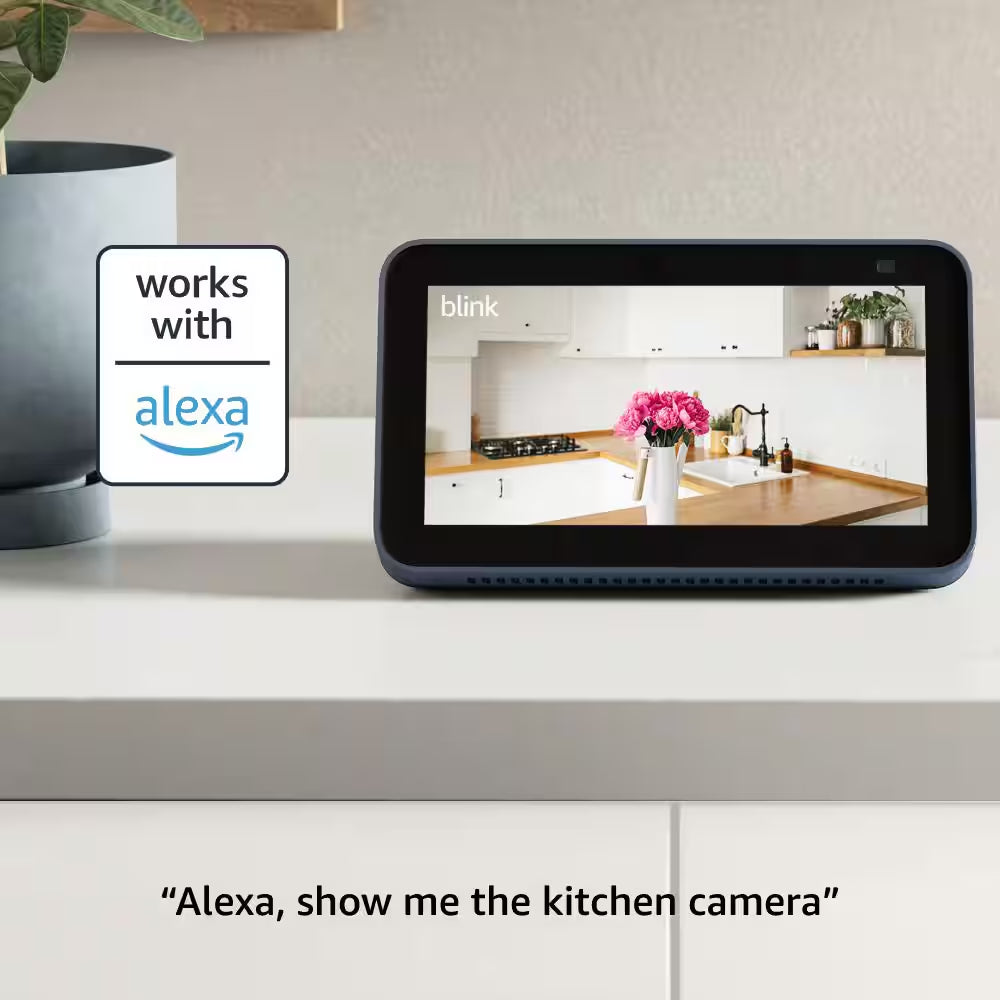 Mini Indoor Wired 1080P Wi-Fi Security Camera in White