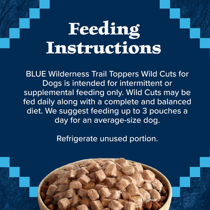 (4 Pack)  Wilderness Wild Cuts Wet Dog Food Toppers, Chicken & Beef, 3-Oz. (12 Count)