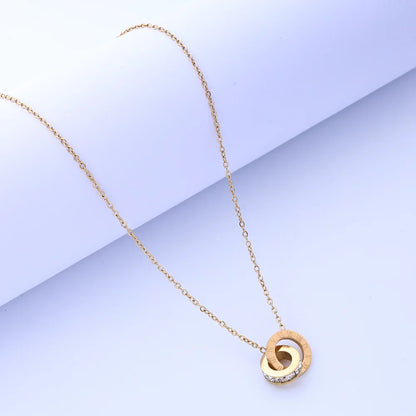 Titanium Steel Necklace Women'S Personality Luxury Combination Necklace Niche Design Style European and American Fashion Popular