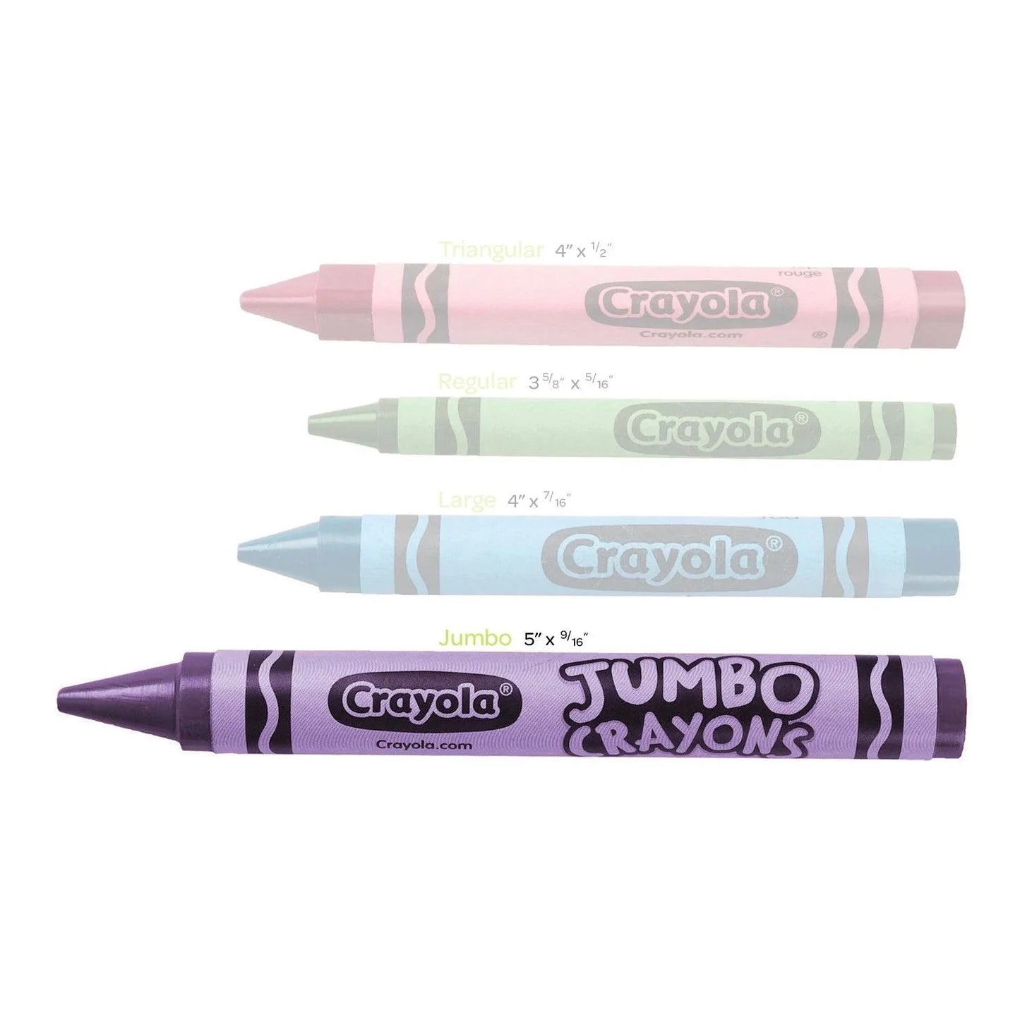 Jumbo Crayon Set, 16 Ct, Kindergarten School Supplies, Toddler Crayons, Gifts for Toddlers