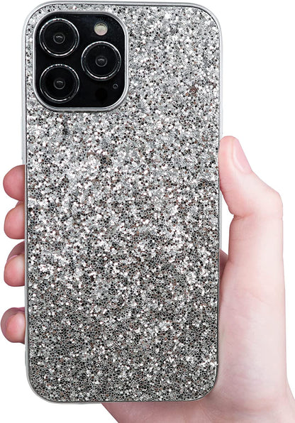 Compatible with Iphone Case,Crystal Diamond Glitter Bling Sparkly Soft Shockproof Cover for Women Girls Phone Case (Red,Iphone 12 Pro)