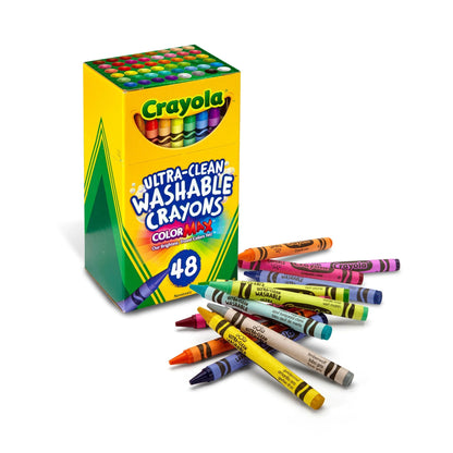 Classic Ultra-Clean Washable Crayons, 48 Count